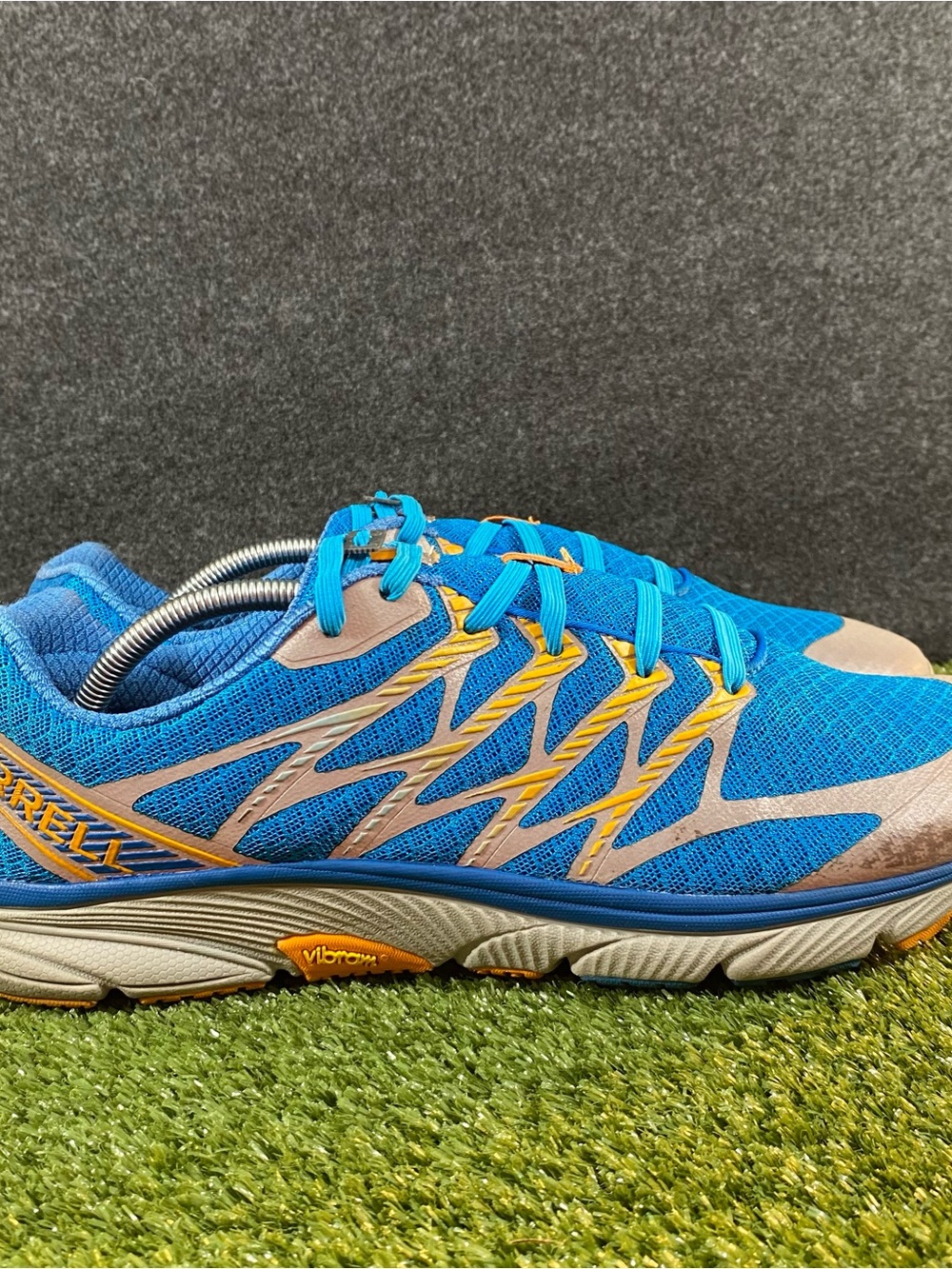 Merrell Racer Vibram Bound Performance Sneakers Men's Size 13 Blue Marigold